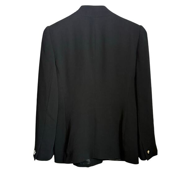 Dana Buchman Women's Black Blazer 6P One Button Lined Blazer - Picture 3 of 8